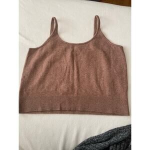 Old Navy Spaghetti Strap Knit Crop Tank Lg